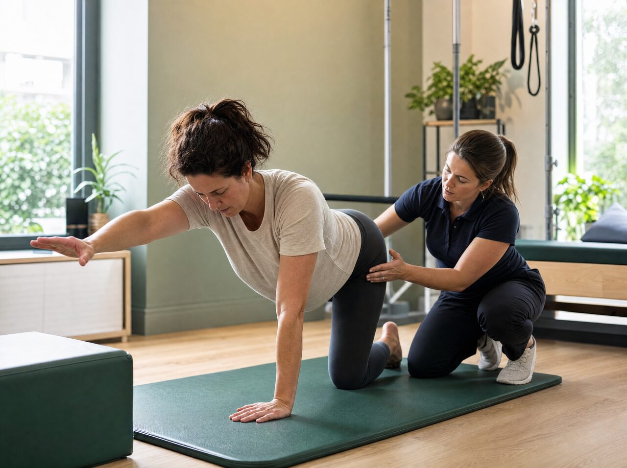 Clinical Pilates session at Fiona Casey Physiotherapy in Ennis