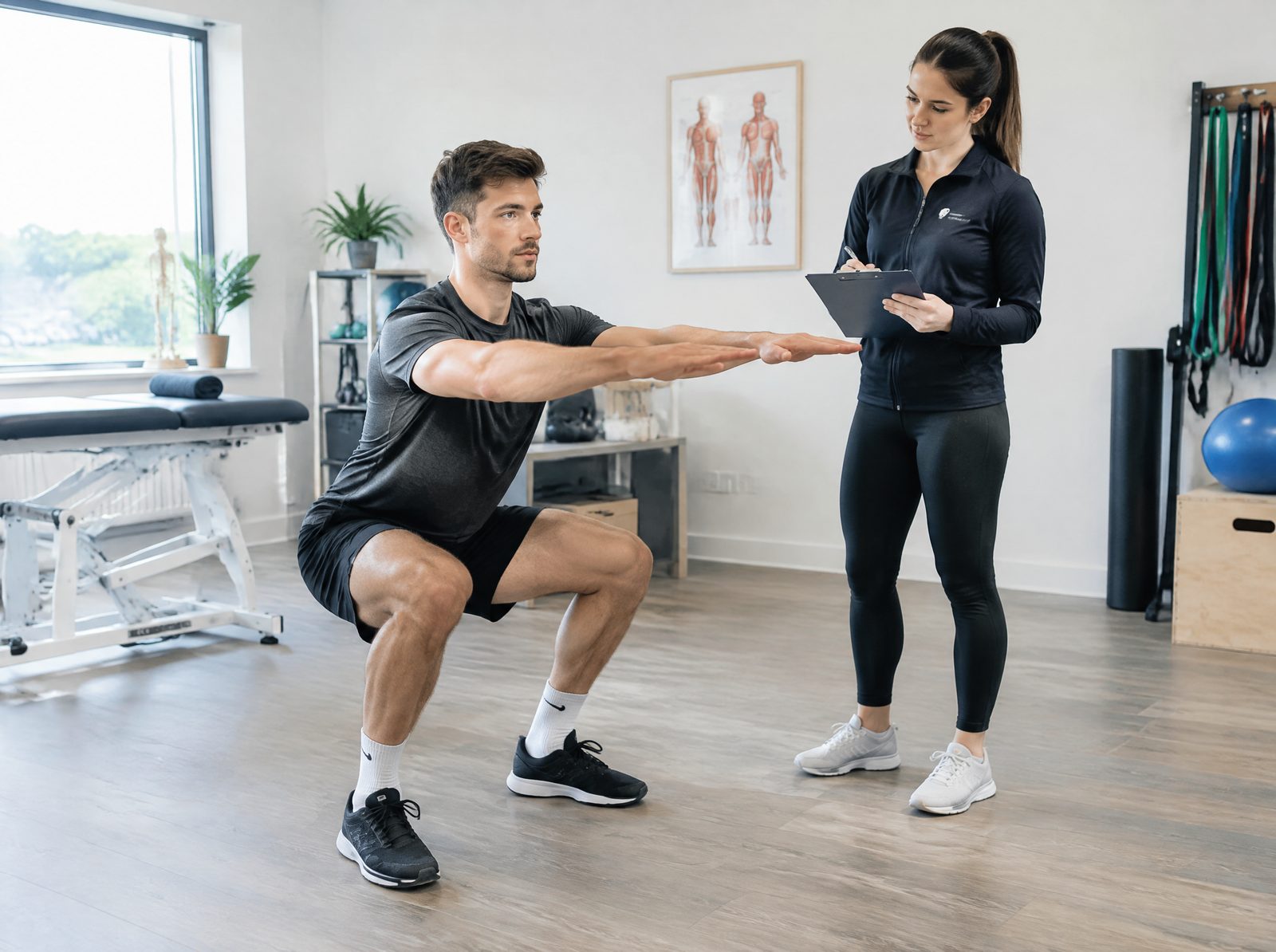 Movement screening and pre-sport preparation at the clinic in Ennis